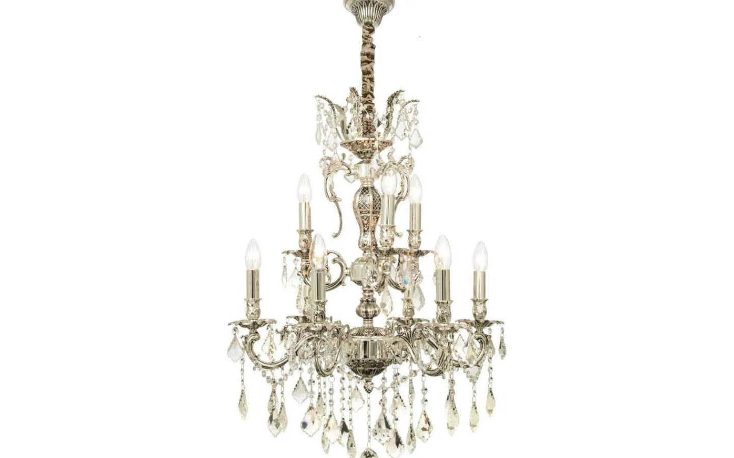 Kristallkronor<Aneta Allington Kristallkrona 60cm 9L Antiksilver