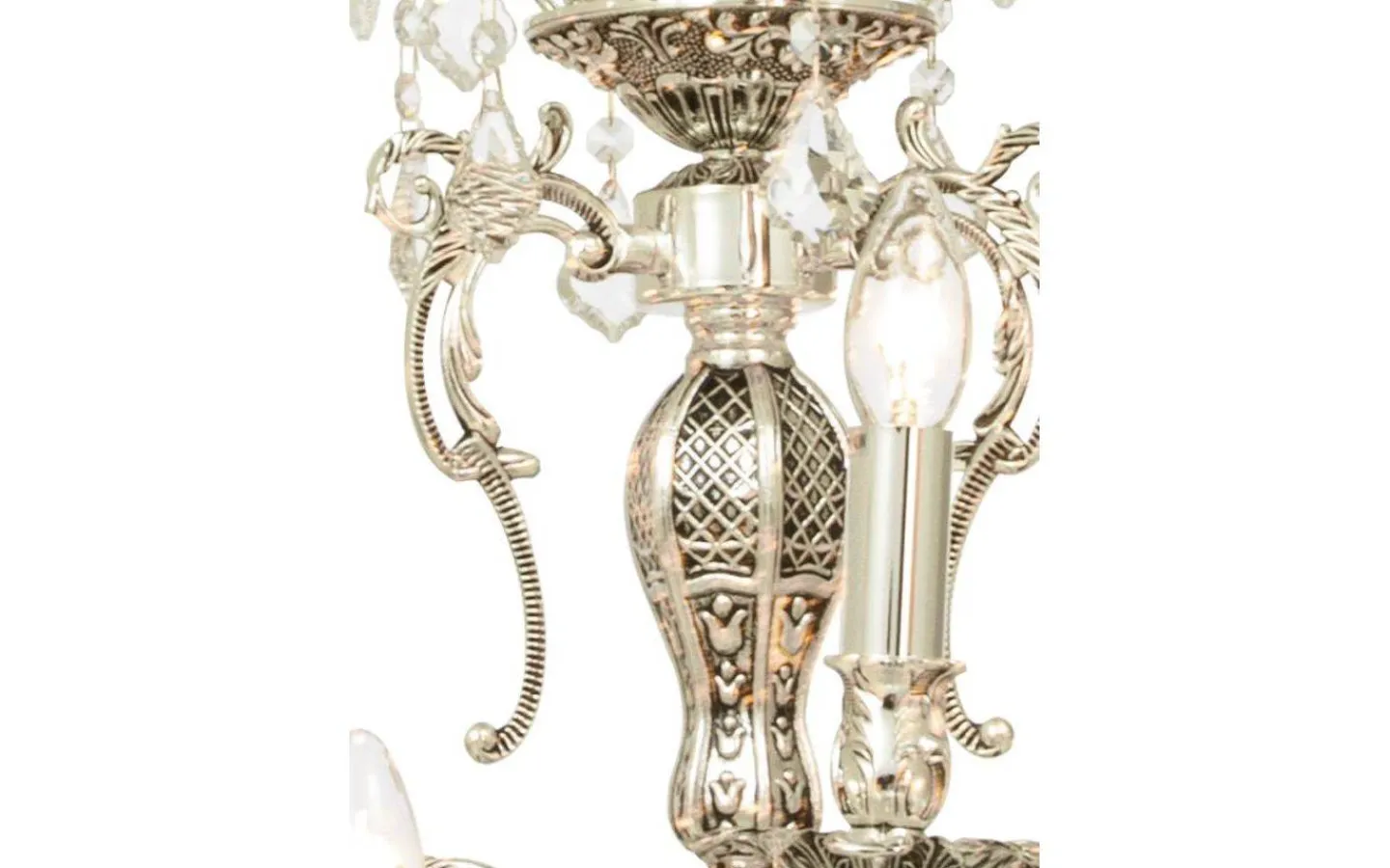 Kristallkronor<Aneta Allington Kristallkrona 60cm 9L Antiksilver