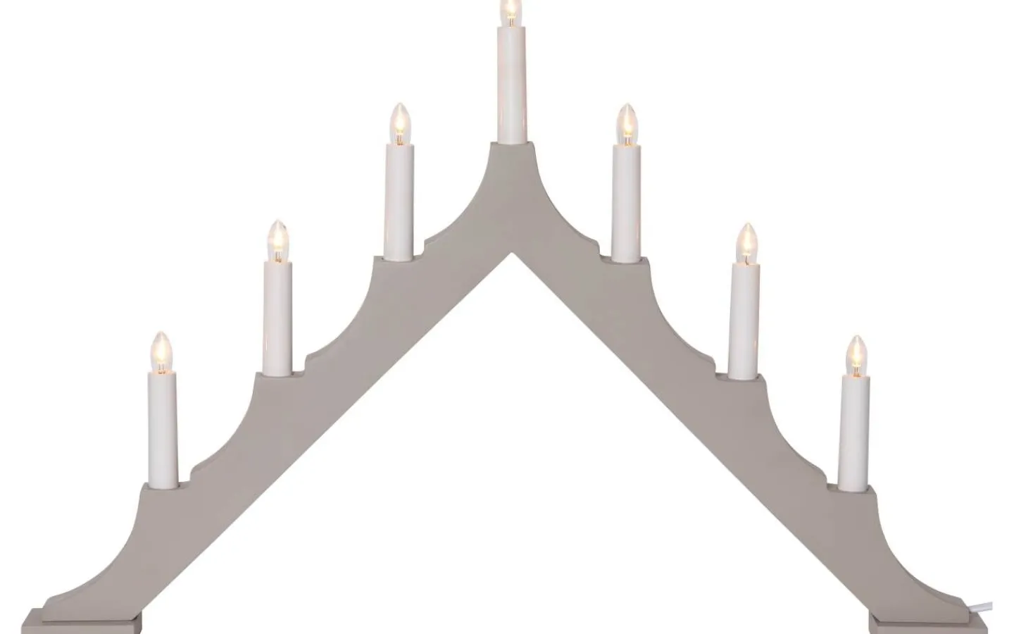 Star Trading Alma Adventsljusstake LED Beige 40cm* Visa Alla Adventsljusstakar|Adventsljusstakar 31-60 Cm