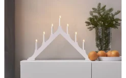 Star Trading Alma Adventsljusstake LED Vit 40cm* Visa Alla Adventsljusstakar|Adventsljusstakar 31-60 Cm