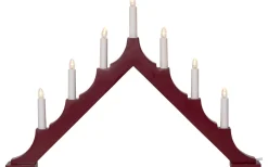 Star Trading Alma Adventsljusstake LED Röd 40cm* Visa Alla Adventsljusstakar|Adventsljusstakar 31-60 Cm