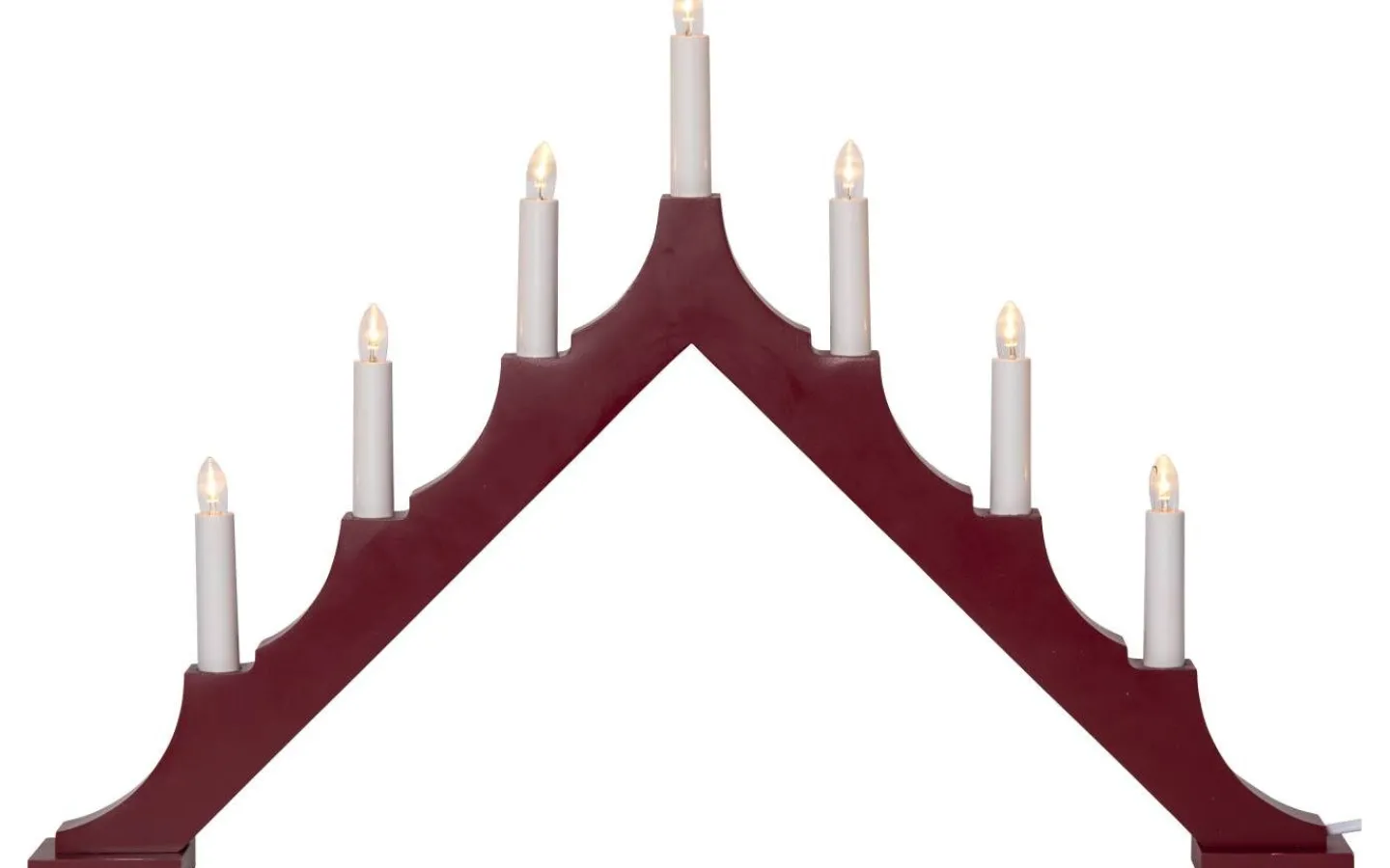 Star Trading Alma Adventsljusstake LED Röd 40cm* Visa Alla Adventsljusstakar|Adventsljusstakar 31-60 Cm