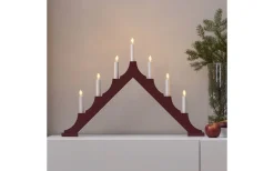 Star Trading Alma Adventsljusstake LED Röd 40cm* Visa Alla Adventsljusstakar|Adventsljusstakar 31-60 Cm