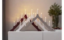 Star Trading Alma Adventsljusstake LED Röd 40cm* Visa Alla Adventsljusstakar|Adventsljusstakar 31-60 Cm