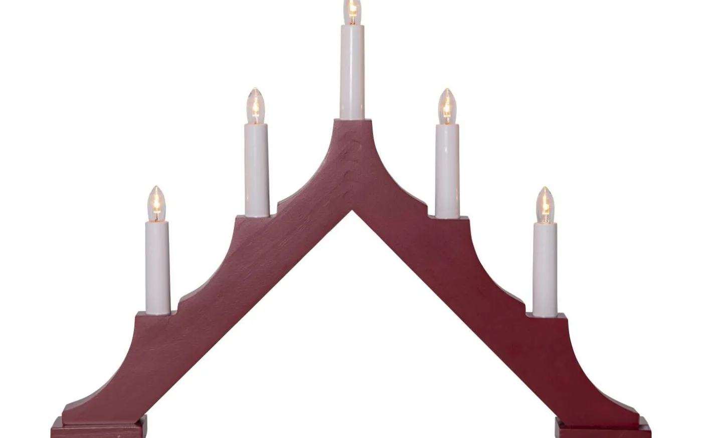 Alma Adventsljusstake LED Röd 34cm