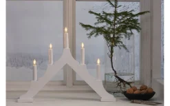 Adventsljusstakar 31-60 Cm<Star Trading Alma Adventsljusstake LED Vit 34cm