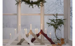 Adventsljusstakar 31-60 Cm<Star Trading Alma Adventsljusstake LED Vit 34cm