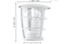 Aloria Fasadlampa Vit IP44
