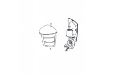 Aloria Fasadlampa Vit IP44