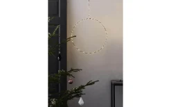 Markslojd Alpha Batteridriven Pendel Cirkel 30cm Svart* Batteri Julpynt Inomhus|Fönsterlampor