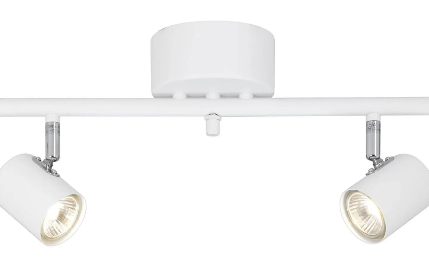 Avlånga Takspotlights|Takspot Med 2 Lampor<Cottex Alpha Takspotlight 40cm 2xGU10 Vit