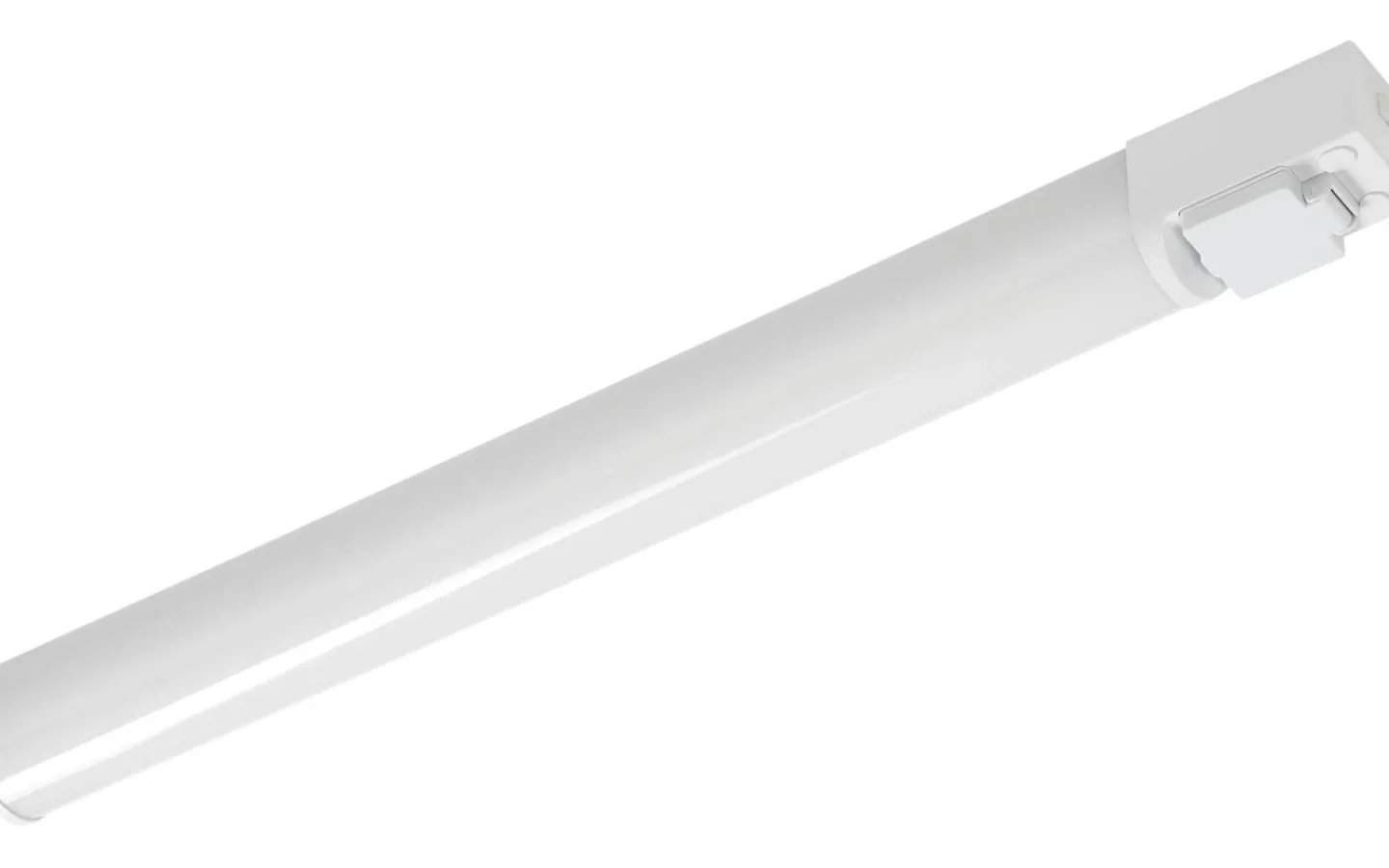 ArmaturHantverk Alstad Bänkbelysning 1m med Uttag LED 3000K 15W Vit IP44* Badrumslampor Vägg|Bänkbelysning