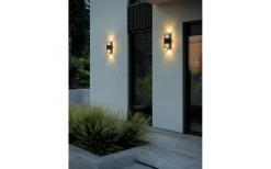 Aludra Seaside Double Vägglampa Svart IP54