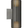 Upp & Nedljus Lampor<Nordlux Aludra Seaside Double Vägglampa Antracit IP54
