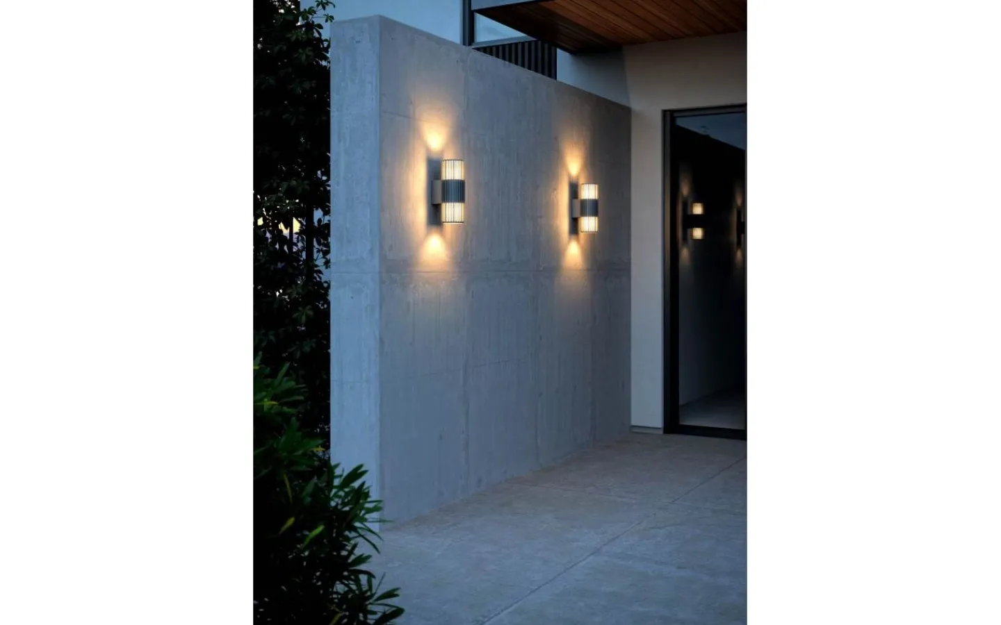 Upp & Nedljus Lampor<Nordlux Aludra Seaside Double Vägglampa Antracit IP54