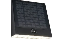 Solcellslampor Vägg|Visa Alla Solcellslampor<Reality Alvorada hybrid solcellsdriven Vägglampa LED svart uppladdningsbar rörelse- och skymningssensor 4000K IP44