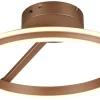 Plafonder<Trio Lighting Amador Plafond LED kaffe
