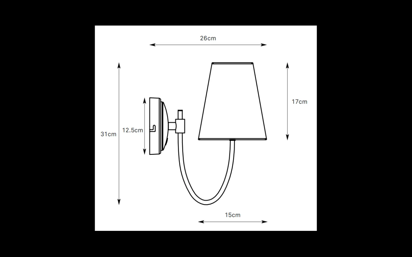 Amar Vägglampa Antik Mässing/Beige