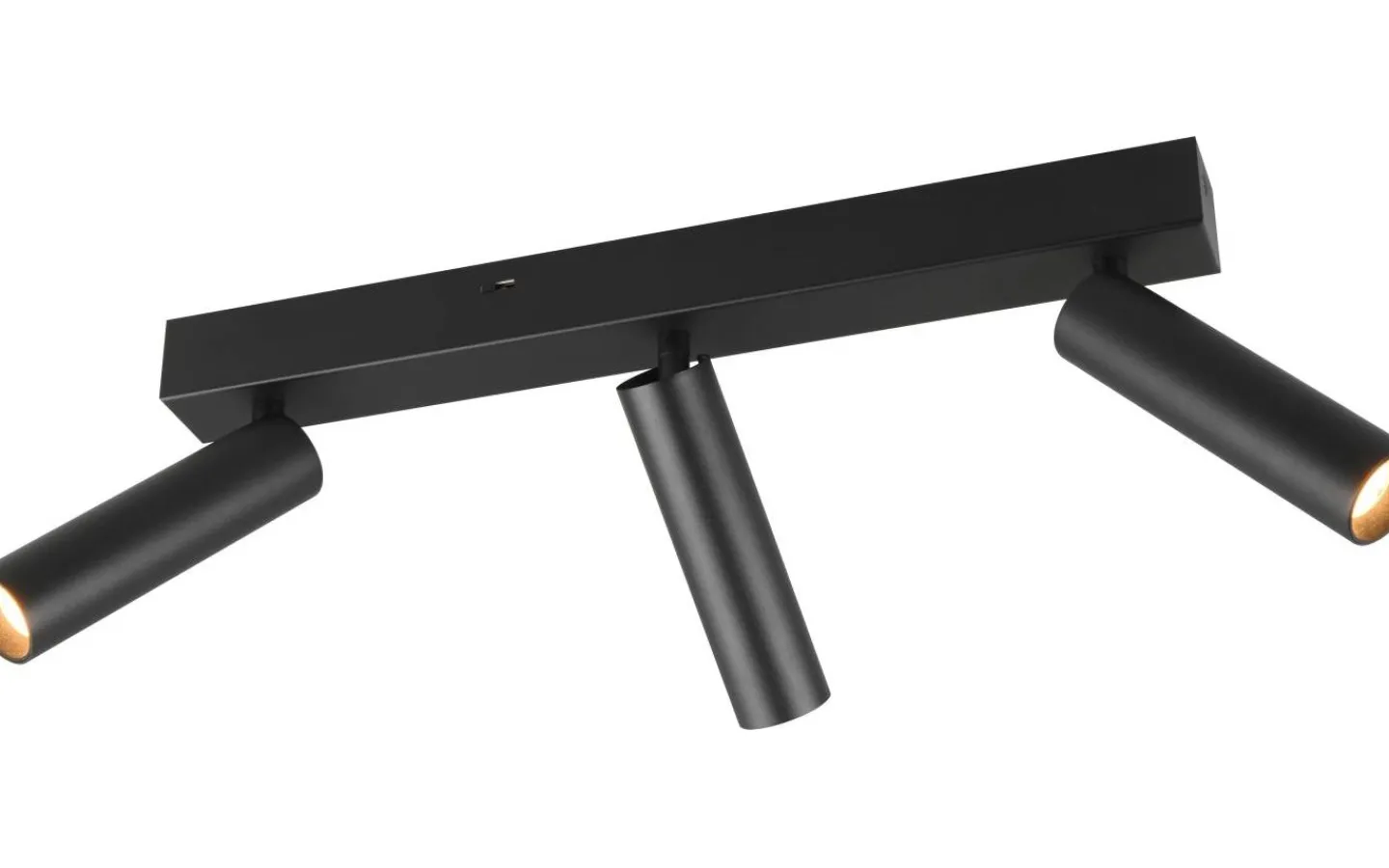 Trio Lighting Ambala Spotlight LED 3-delad mattsvart* Avlånga Takspotlights|Takspot Med 3 Lampor