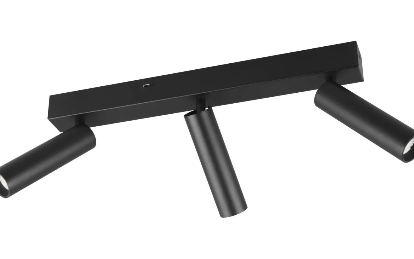 Trio Lighting Ambala Spotlight LED 3-delad mattsvart* Avlånga Takspotlights|Takspot Med 3 Lampor