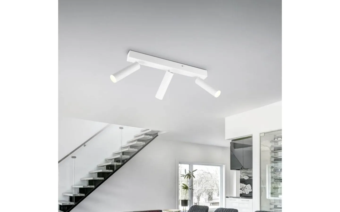 Takspot Med 3 Lampor|Avlånga Takspotlights<Trio Lighting Ambala Spotlight LED 3-delat mattvitt