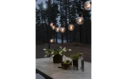 Konstsmide Ambrose Ljusslinga 4,5m 10L Glob Svart/Amber IP44* Partyslingor Utomhus 230V|Partyslingor Utomhus 230V