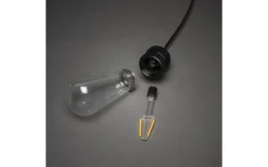 Ambrose Ljusslinga 4,5m 10L Lyktlampor Svart/Amber IP44