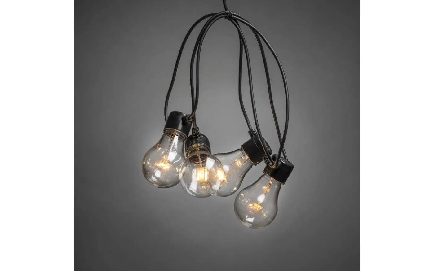 Ambrur Ljusslinga 9,5m 20L Dimbar Svart IP44