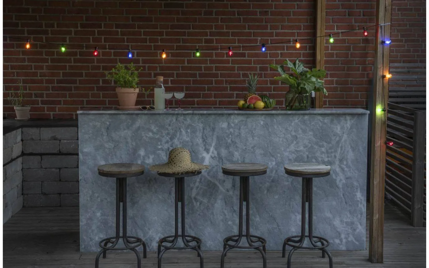 Amedig Partyslinga 9,75m 40L Oval Färgmix IP44