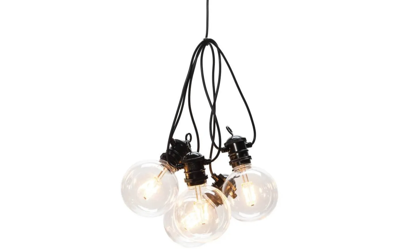 Amodia Ljusslinga EXTRA 9,15m 10L Glob Svart/Amber IP44