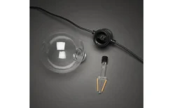 Amodia Ljusslinga EXTRA 9,15m 10L Glob Svart/Amber IP44