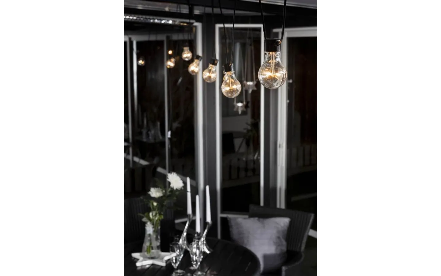 Konstsmide Amuze Ljusslinga START 9,15m 10L Amber IP44* Partyslingor Utomhus 230V|Partyslingor Utomhus 230V