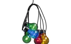 Partyslingor Utomhus 230V|Partyslingor Utomhus 230V<Konstsmide Amuze Partyslinga START 9,15m 10L Färgmix IP44