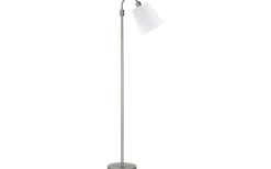 Klassiska Golvlampor|Golvläslampor<PR Home Amy Flex Golvlampa 150cm Silver/Vit