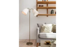 Amy Tvåarmad Golvfot 150cm Antikmässing