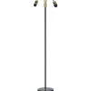 PR Home Amy Tvåarmad Golvfot 150cm Svart/Mässing* Klassiska Golvlampor|Golvfötter