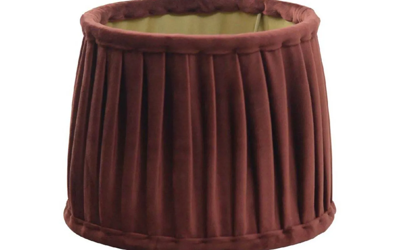 Anastacia Plisserad Takskärm Ø45cm Mörkrost