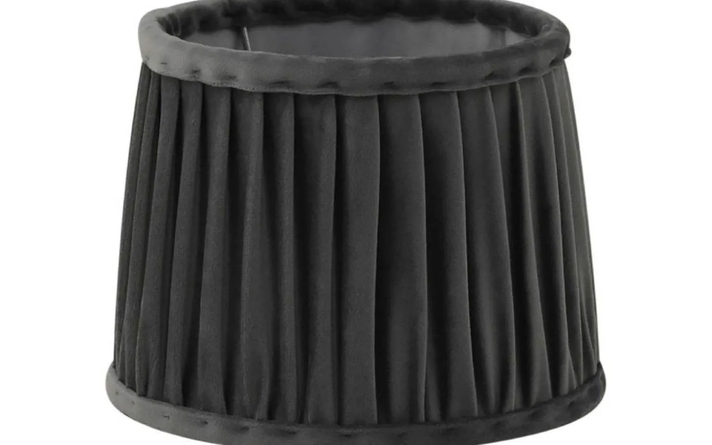 Anastacia Plisserad Takskärm Ø45cm Grå