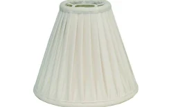 Hallbergs Anastacia Plisserad Takskärm Ø45cm Offwhite* Takskärmar