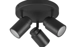 Trio Lighting Angelo H2O Spotlight 3-delad GU10 mattsvart IP44* Badrumslampor Tak