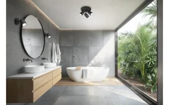 Badrumslampor Vägg<Trio Lighting Angelo H2O Spotlight GU10 mattsvart IP44