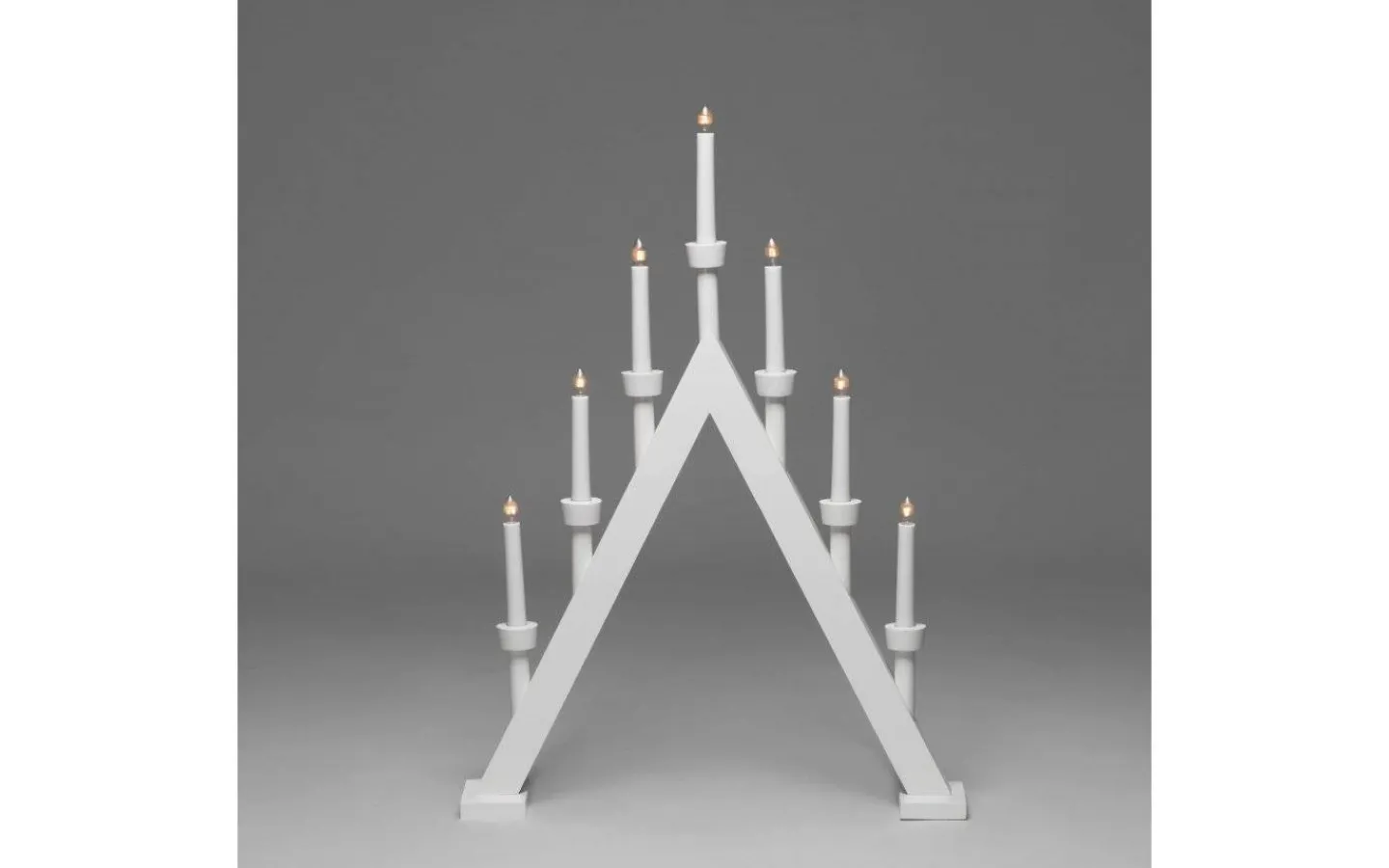 Konstsmide Anna Adventsljusstake 65cm Vit* Visa Alla Adventsljusstakar|Adventsljusstakar 61-120 Cm