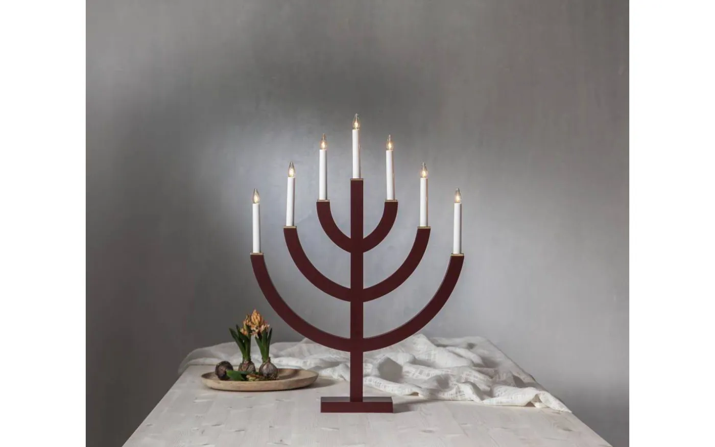 Anno Adventsljusstake Röd 71cm