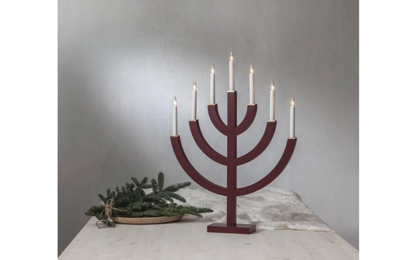 Anno Adventsljusstake Röd 71cm