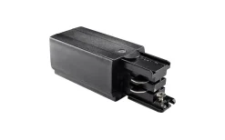 Downlights, Spotlight<Malmbergs Anslutning Höger, för 3-fas skena, Svart