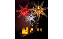 Antique Julstjärna 60cm Guld