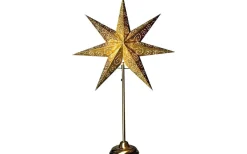 Visa Alla Julstjärnor|Julstjärnor Utan Sladd<Star Trading Antique Pappstjärna 48cm Guld