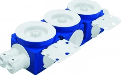 Förläggningsmaterial<Malmbergs Apparatdosa Twistline, Kombidosa stående 3 st, studs 4x16/20