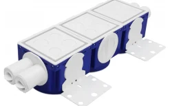 Förläggningsmaterial<Malmbergs Apparatdosa Twistline, Kombidosa stående 3 st, studs 4x16/20