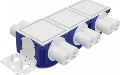 Förläggningsmaterial<Malmbergs Apparatdosa Twistline, Kombidosa liggande 3 st, studs 8x16/20